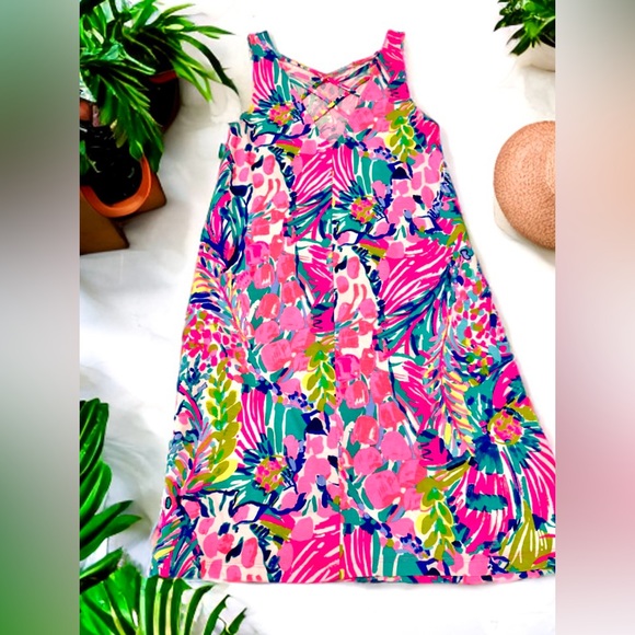 Lilly Pulitzer Kristen Dress In Hard to Find “Gumbo Limbo” print - Size: XS - Picture 2 of 4